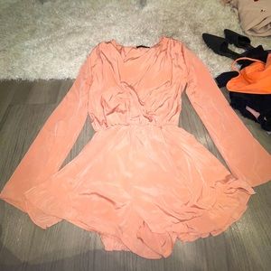 Peach romper from Honey Punch